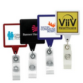 Jumbo Anti-Microbial Square Retractable Badge Reel (Label Only)